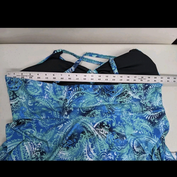 Hanna Nicole Swim Dress 26W Classic Beach Swim Summer Swimsuit - Picture 5 of 7